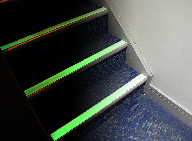 Glow in the Dark Tape Applied to Stairs Luminous Tape Category-2
