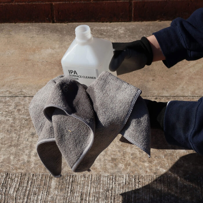 H3508 IPA Surface Cleaner and Cloth to Prep Tape Application Area-8 Web