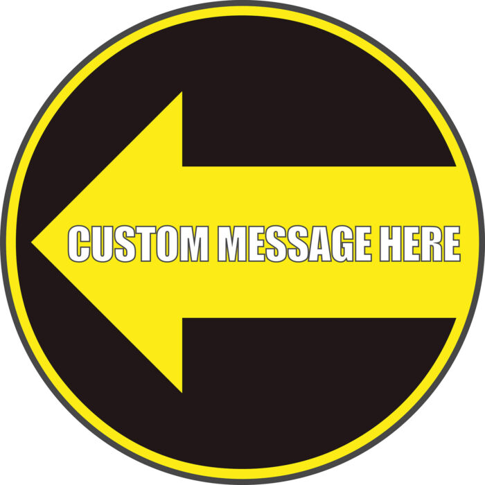 Custom Arrow Bespoke Printed Anti-Slip Floor Sign