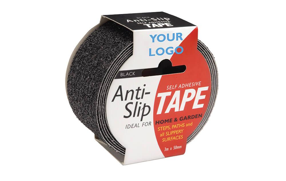 Retailer Packaging on Black Safety-Grip Tape with Rebranded Wrapper