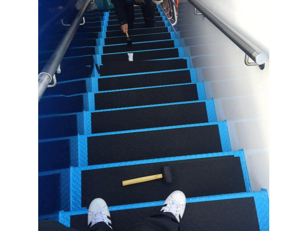 Conformable Non-Slip Tape on A Cruise Vessel