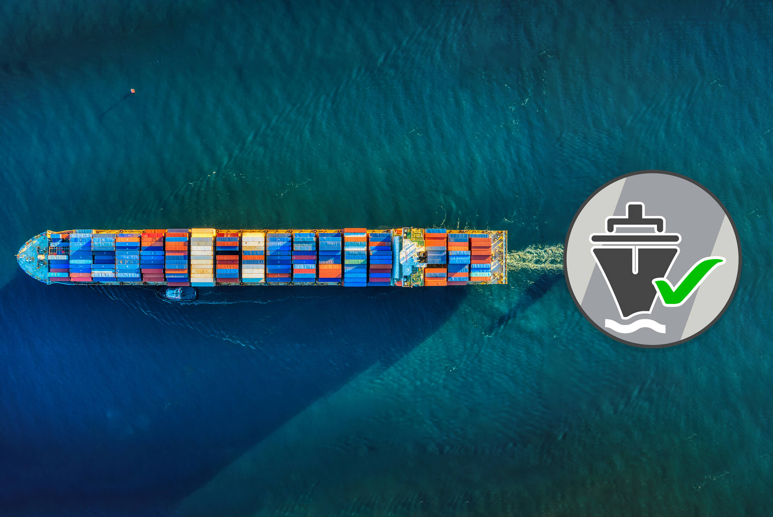 Tape for the Marine and Maritime Industry - Cargo Ship Making Shipment with Graphic