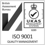 ISO 9001 Icon PAS 43 Mono White Website